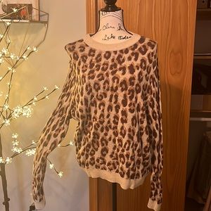 Cheetah print sweater